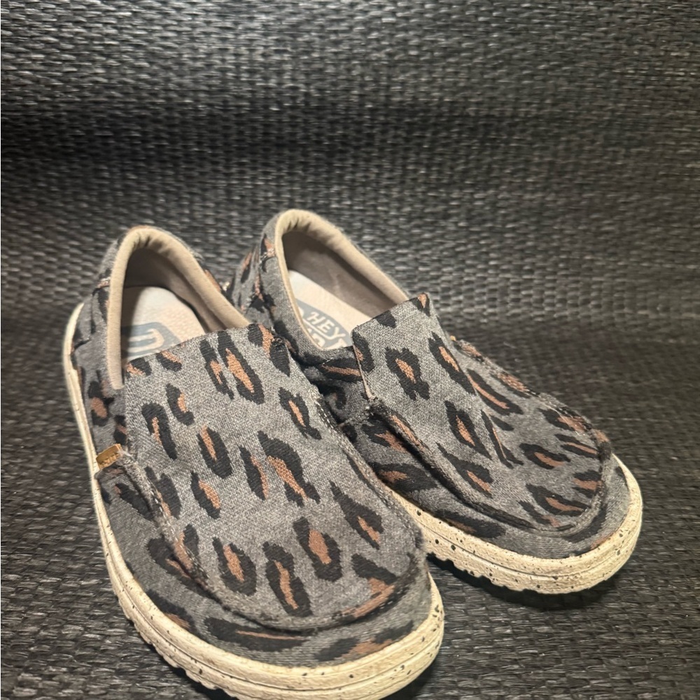 Hey Dude Leopard Print Slip-On Shoes